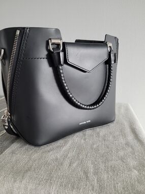 Michael Kors Black Leather Top-Handle Tote